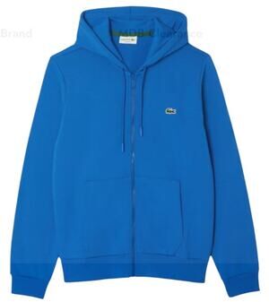 Lacoste Men's Full Zip Fleece Sweatshirt Ultra Marine S
